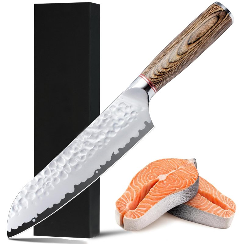 Chef Knife, Kiritsuke Knife, Santoku Knife, Boning Knife, Japanese Sharp Vegetable Knife Professional Slicing Knife With Rosewood Handle And Gift