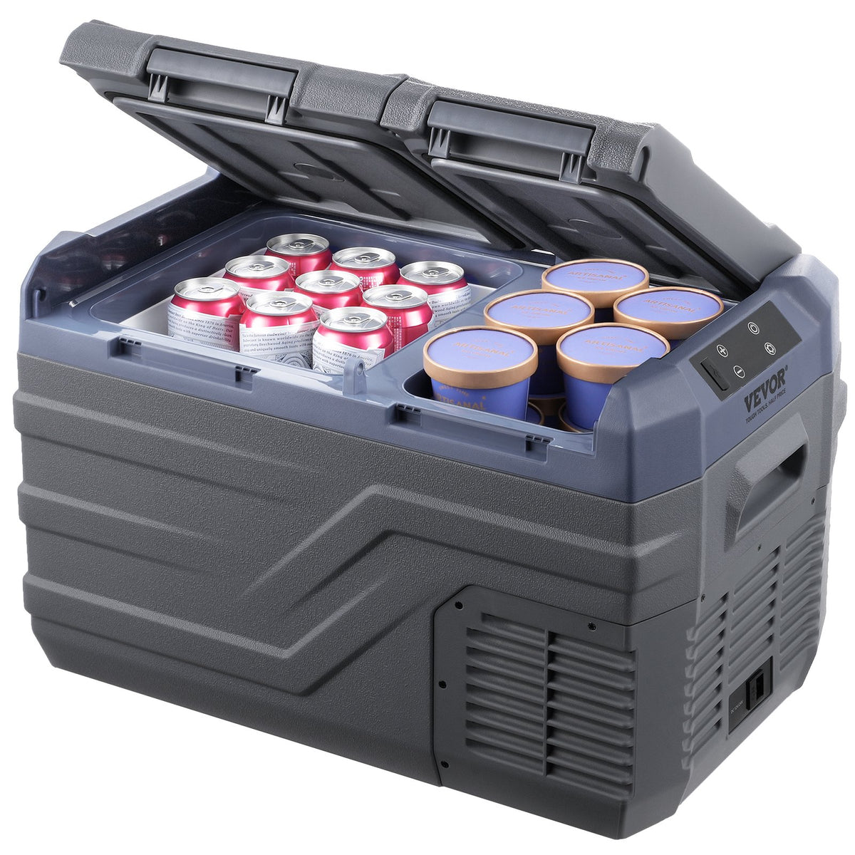Portable Car Refrigerator Freezer Compressor 25 L Dual Zone For Car Home