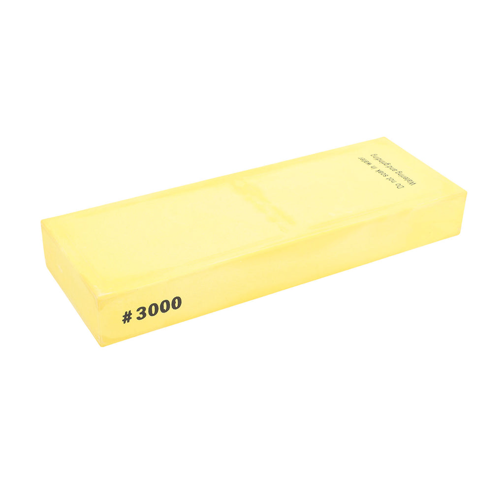 Sharpening Stone Yellow 3000 Grit Professional Whetstone With Anti Slip Base For Kitchen Cutters Scissors