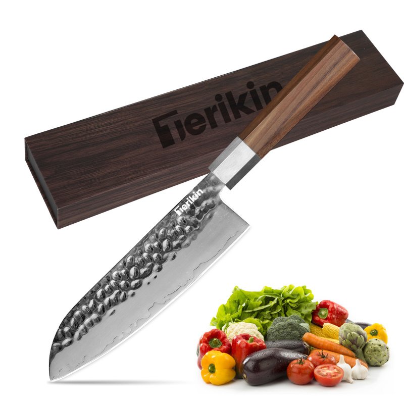 Japanese Chef Knife - 8 Inch Professional Chef's Knife Ultra Sharp Kitchen Knife Japanese 9-Layers VG-10 Clad, Chef Knife For Meat Vegetable Frui