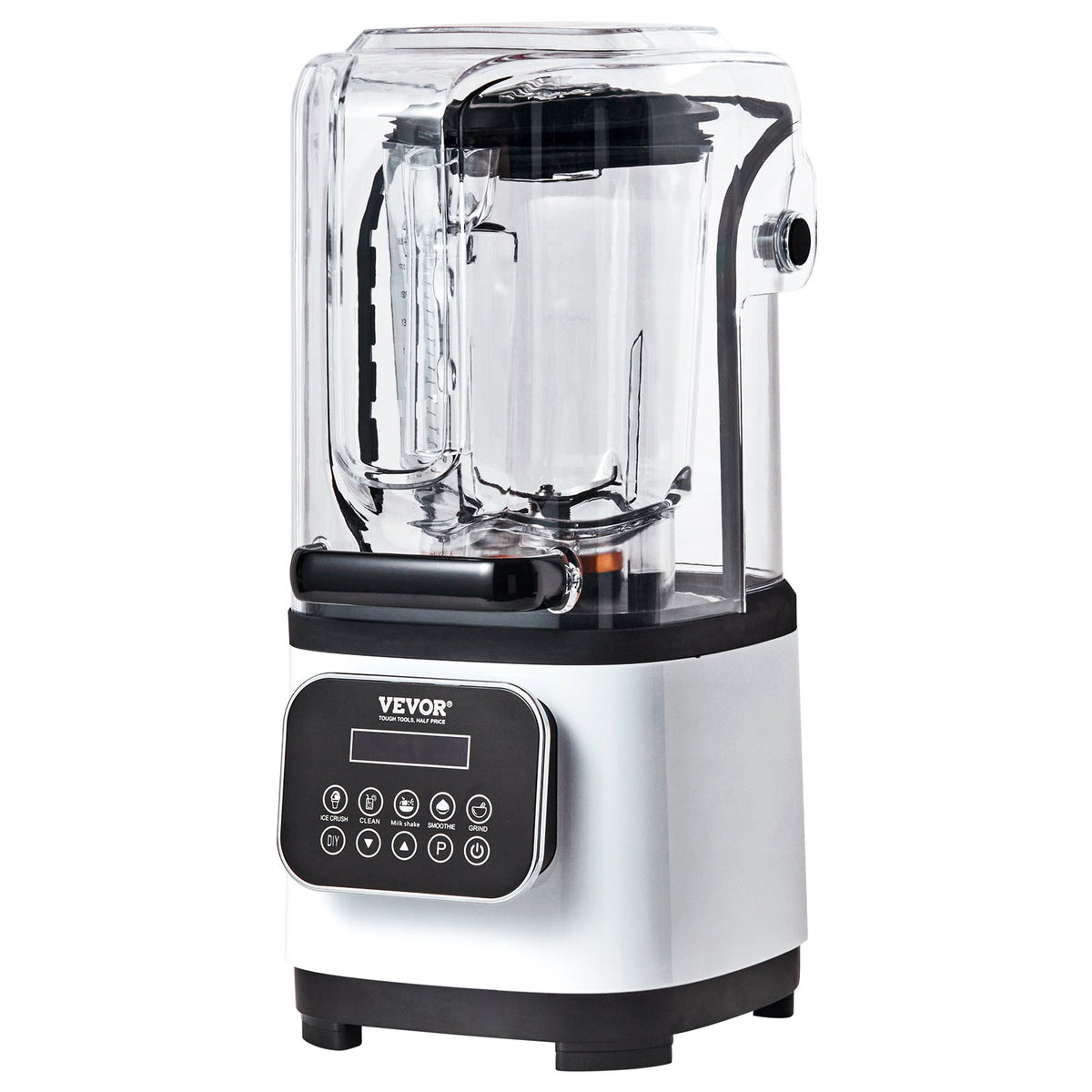 Professional Blender With Shield, Commercial Countertop Blenders, 68 Oz Jar Blender Combo, Stainless Steel 9 Speed & 5 Functions Blender, For Sha
