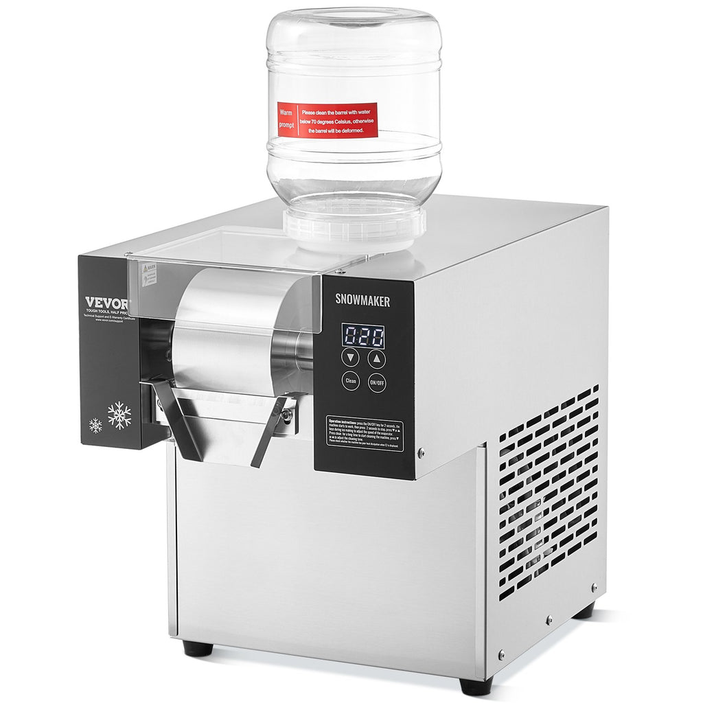 Commercial Snowflake Ice Machine 375LBS/24H Stainless Steel For Ice Cream