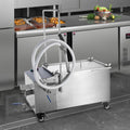 Mobile Fryer Filter, 38L Oil Tank Capacity, Oil Filtration System With 10 L/min Oil Filtration Speed, Mobile Frying Oil Filtering System With Swi
