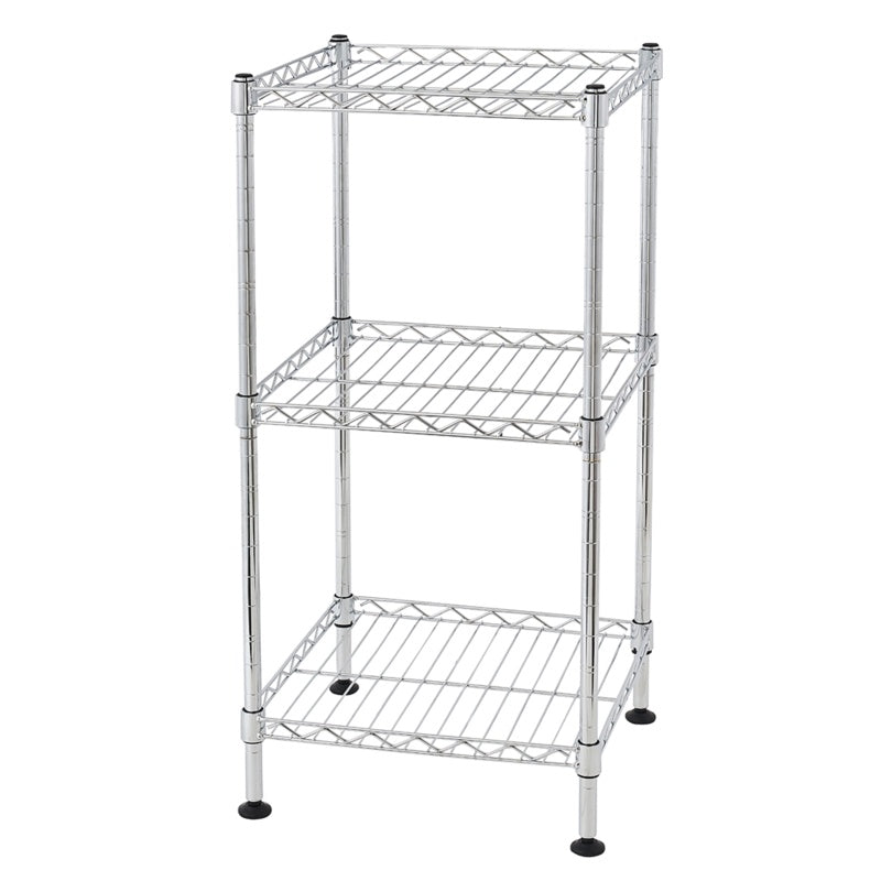 3Tier Wire Shelving Rack Metal Storage Shelf Unit For Laundry Bathroom Kitchen Pantry Closet