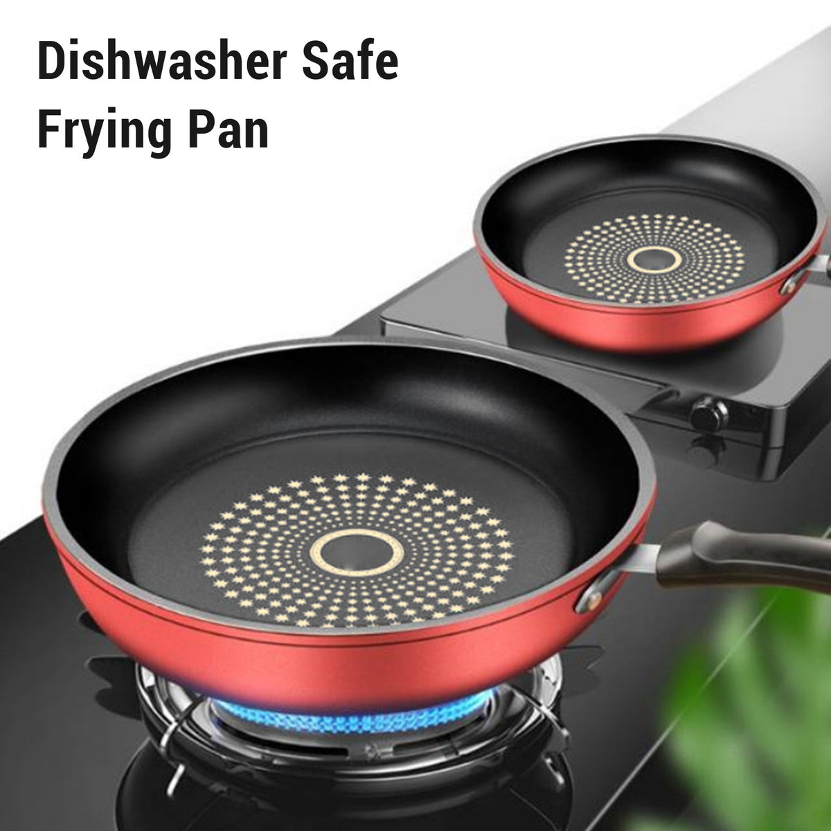 Cast Iron Nonstick Frying Pan Skillet Dishwasher Safe Compatible With Induction Gas Stovetop Universal For Frying Eggs Steak Pancakes Breakfast 2