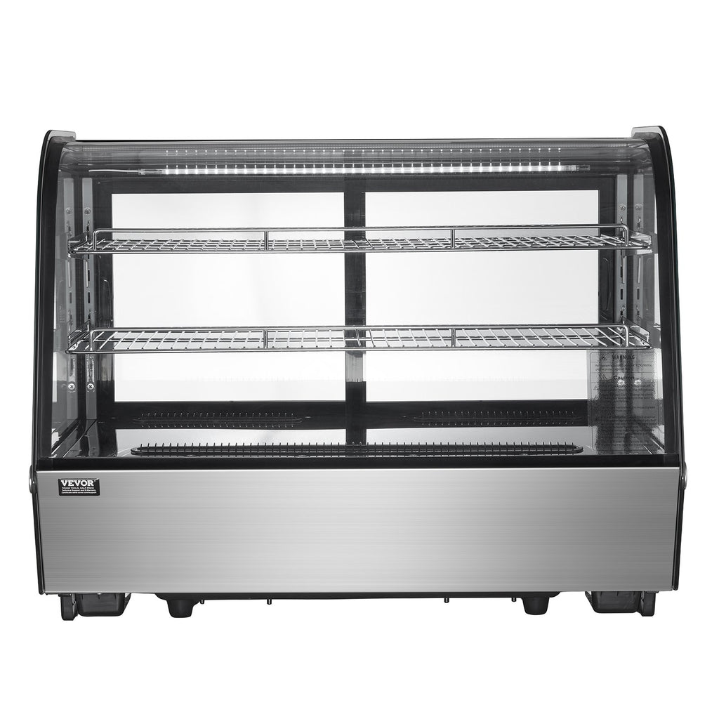 Refrigerated Display Case Bakery Display Fridge Case 5 Cu Ft/146L 2-Tier