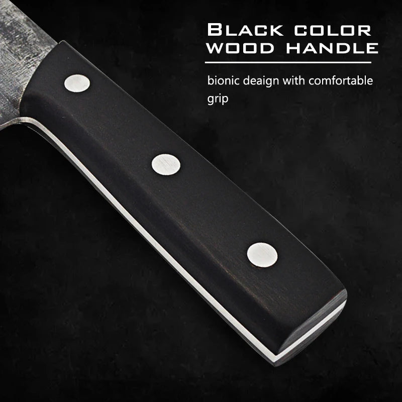 Hand Forged Kitchen Knife Meat Fish Fruit Vegetable Chef