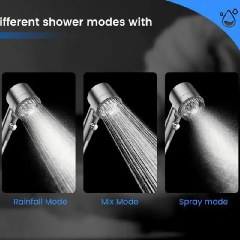 Advanced Filtration Shower System - Turbo Pressure Flow, 5-Layer Filter & Switch Control For Home & Pet Use