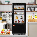 Refrigerated Display Case, 3 Cu.Ft./85L Countertop Pastry Display Case, 3-Tier Commercial Display Refrigerator With LED Lighting, TURBO Cooling,