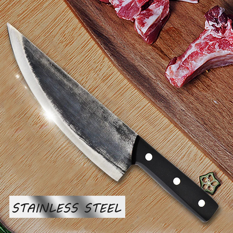 Hand Forged Kitchen Knife Meat Fish Fruit Vegetable Chef