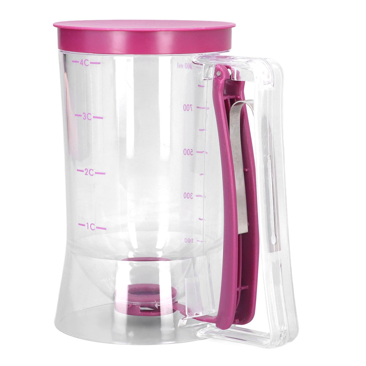 Pancake Dispenser PP Material BPA Free Trigger Handle Wide Opening Controllable Food Size Measurable Scale Pourer