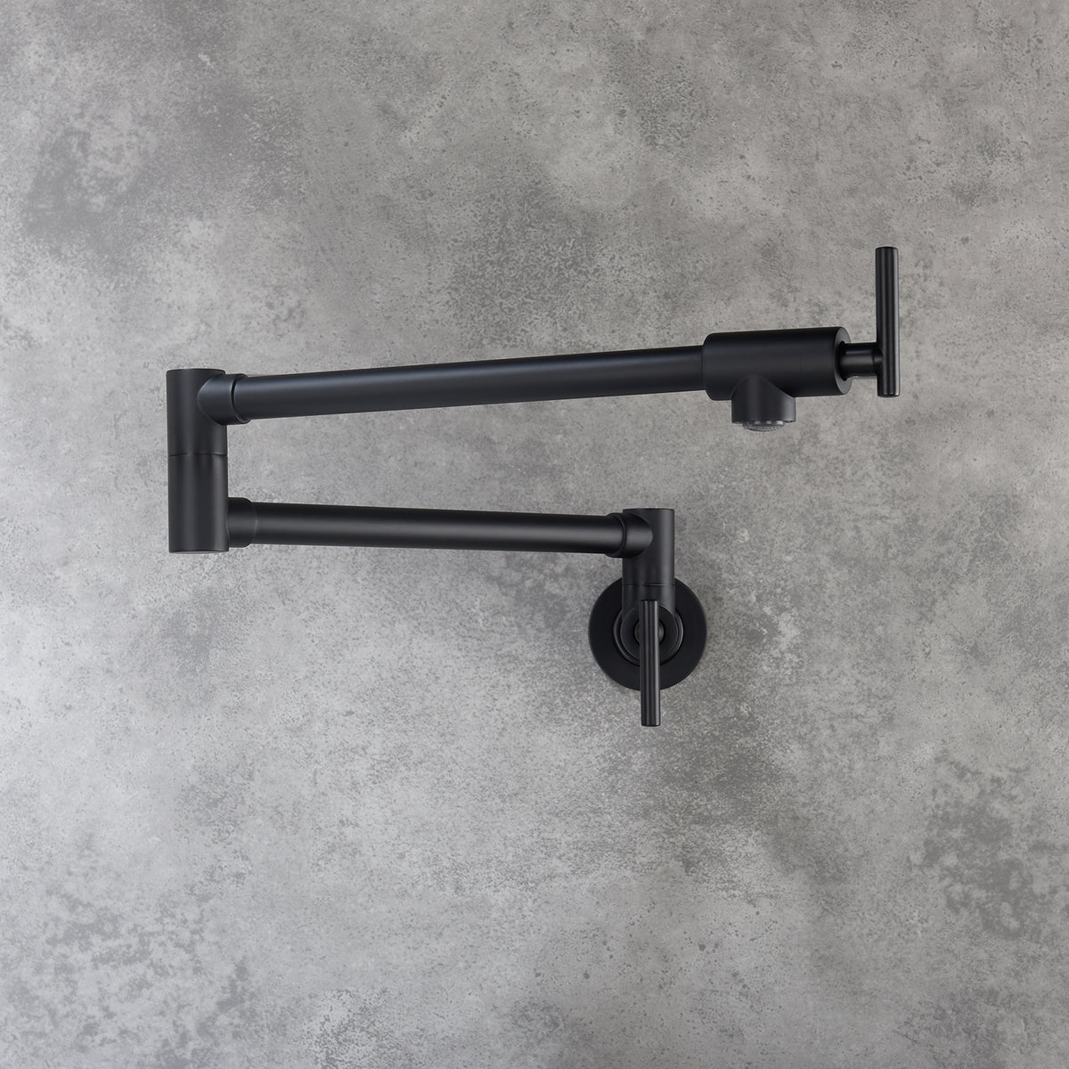 Pot Filler Faucet Wall Mount Matte Black