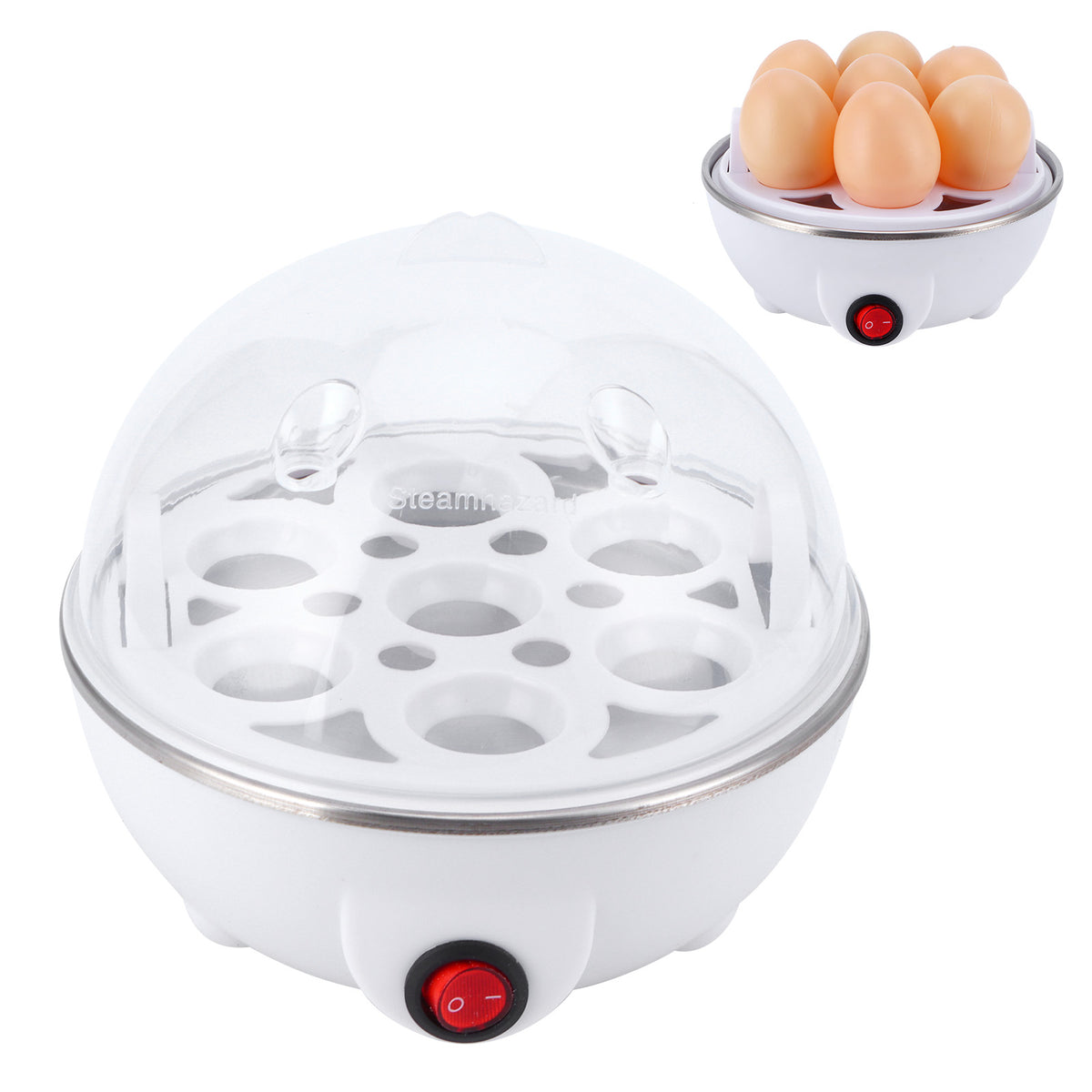 Electric Eggs Boiler Multifunctional Mini Eggs Cooker Steamer Poacher For Kitchen UseUS Plug 110V