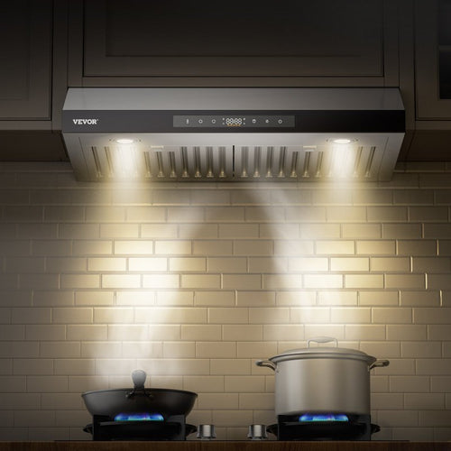 30' Under Cabinet Range Hood Vent Hood 900CFM Gesture & Touch Control