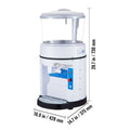 110V Commercial Ice Shaver Crusher 1100LBS/H With 17.6 LBS Hopper, 350W Tabletop Electric Snow Cone Maker 320 RPM Rotate Speed Perfect For Partie
