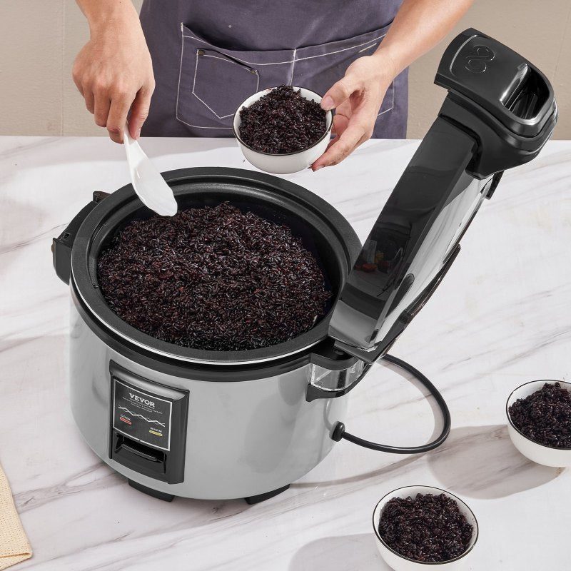 Commercial Rice Cooker 70-Cup Non-Stick Pot 15L 12H Keep Warm Restaurant