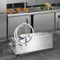 Mobile Fryer Filter, 55L Oil Tank Capacity, Oil Filtration System With 10 L/min Oil Filtration Speed, Mobile Frying Oil Filtering System With Swi
