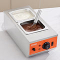 Chocolate Tempering Machine, 9 Lbs 2 Tanks Chocolate Melting Pot With TEMP Control 86~185F, 800W Stainless Steel Electric Commercial Food Warmer