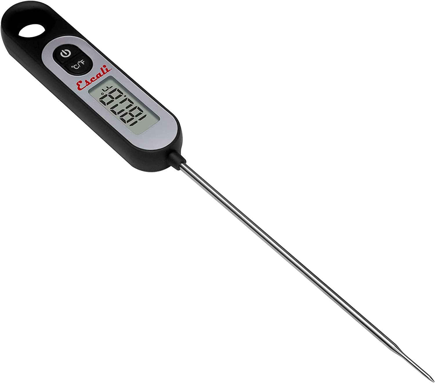 Escali AH1 Stainless Steel Oven Safe Meat Thermometer; Extra Large 2.5-inches Dial; Temperature Labeled for Beef; Poultry; Pork; and Veal Silver