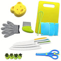 Everyday Kitchens Complete Youngsters Cooking Set - Real Cooking Tools, Safety Knives, and Playful Accessories for Youngsters Aged 4-8