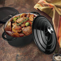 Cast iron soup POTS are suitable for various tools, such as ceramic, gas, induction cookers or barbecue grills. It can be used for cooking