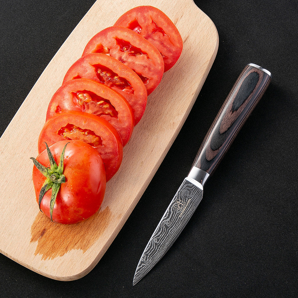 8 Damascus Pattern Stainless Steel Chef's Knives