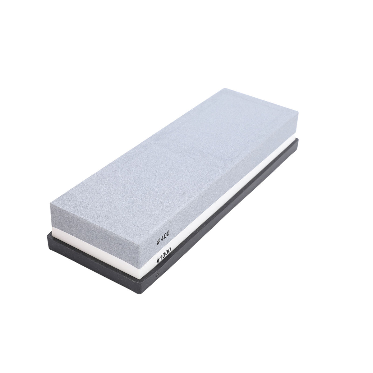 Sharpening Stone 400 1000 Grit Dual Sided Whetstone With Anti Slip Base White Corundum For Kitchen Grey And White