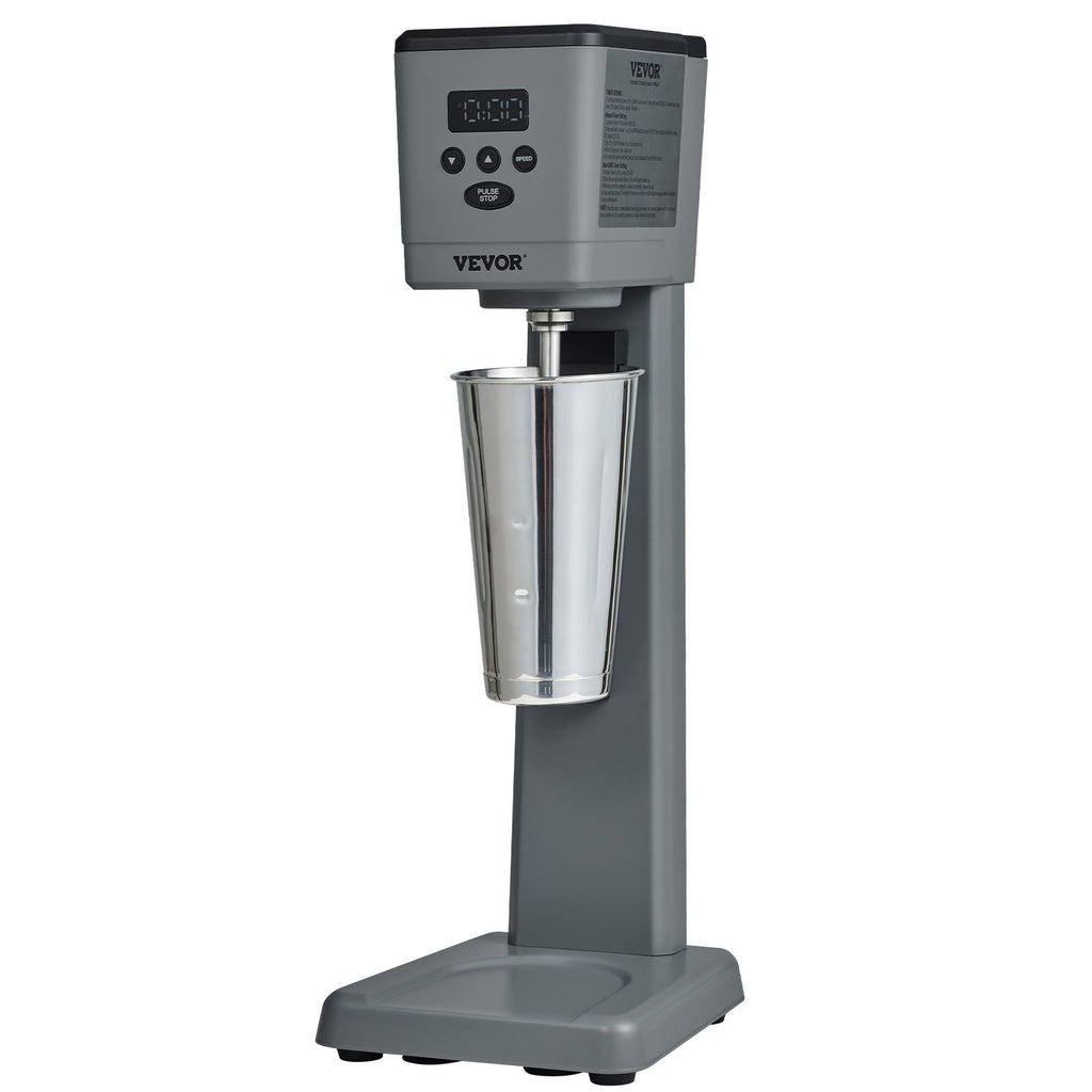 Milkshake Maker, 375W Electric Milkshake Machine, Single Head Drink Mixer Blender Machine, LED Intelligent Microswitch, 3-Speed Milkshake Mixer W