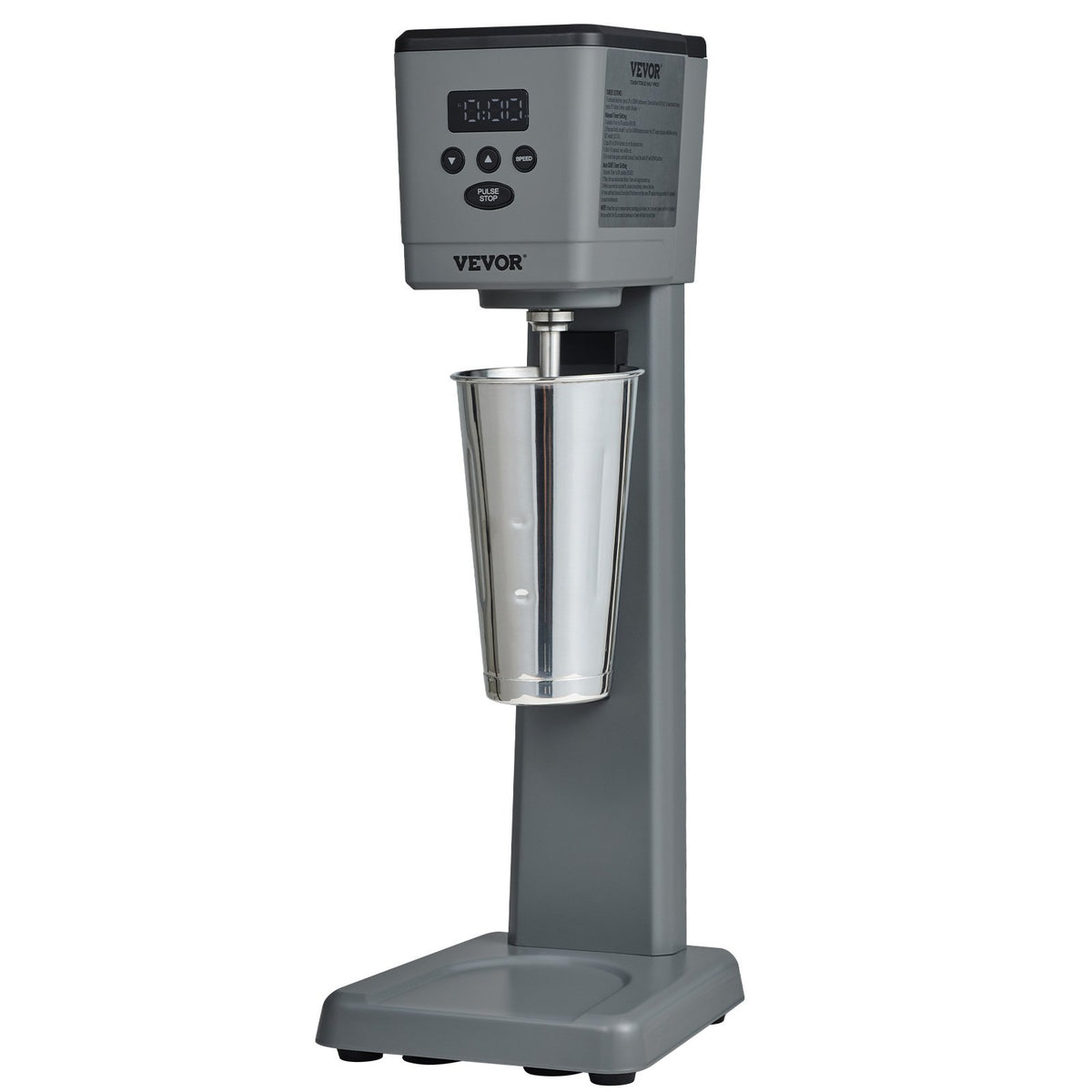 Milkshake Maker, 375W Electric Milkshake Machine, Single Head Drink Mixer Blender Machine, LED Intelligent Microswitch, 3-Speed Milkshake Mixer W