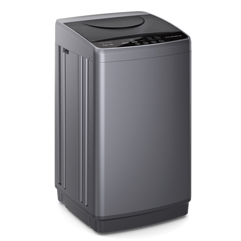 Portable Washing Machine, 7.7 Pounds, Fully Automatic Compact Model, Stainless Steel Tub, 10 Washing Modes, LED Display Screen
