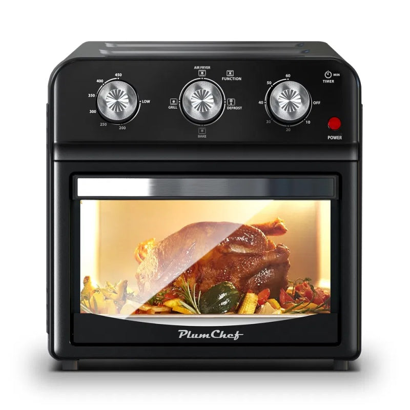 12-Liter Air Fryer With Advanced Multi-Function Cooking – Grill, Air Fry, Defrost, Bake, Presets For French Fries, Pizza, Chicken, Fish, And Toas
