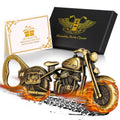 Old Style Motorcycle Beer Bottle Opener Black Gift Box With Greeting Card, Exclusive Gift For Motorcycle Enthusiasts, Bar Tool For Beer Enthusias