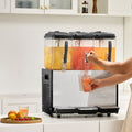 Commercial Beverage Dispenser 12L X 3 Tanks Cold Juice Ice Drink Dispenser