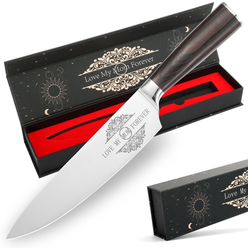 Gifts For Dad, Mom, Wife, Husband 8 Inch Chef Knife For Fathers Day Dad,Valentines Day, Mothers Day Gifts, Japanese 5cr15mov Kitchen Gyuto Chef K