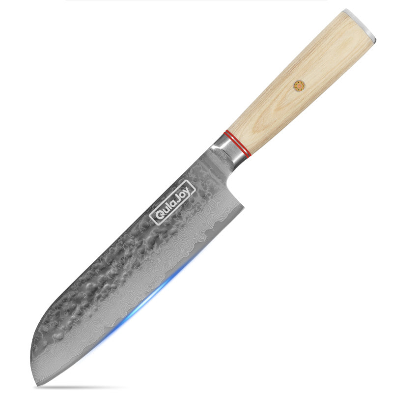 Qulajoy Nakiri Knife 6.9 Inch, Professional Vegetable Knife Japanese Kitchen Knives 67-Layers Damascus Chef Knife, Cooking Knife For Home Outdoor