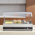 Commercial Soup Warmer Soup Station With Cover 2-Pot & 4-Pan Soup Kettle