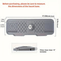 NonSlip Silicone Self-Draining Board,Large Kitchen Drain Board With 5 Incline For Self-Draining