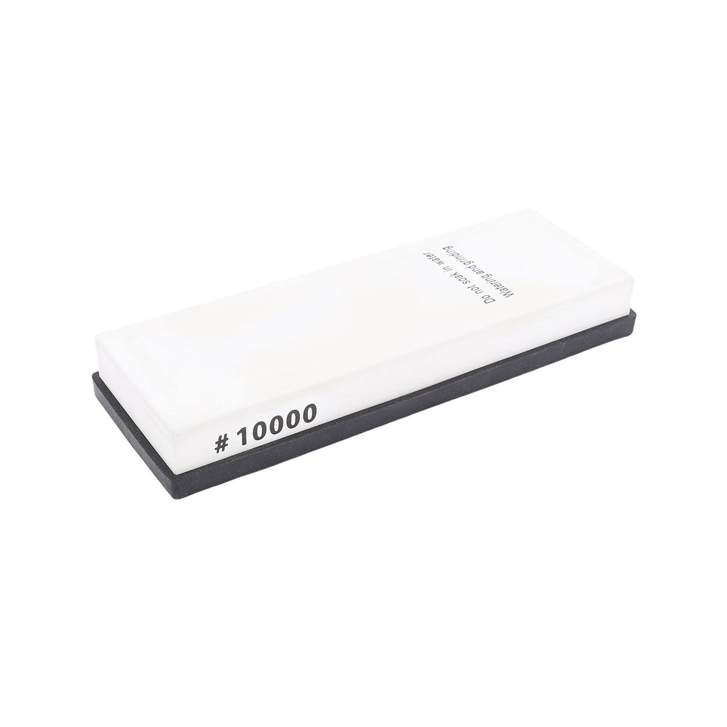 Grit 10000 Sharpening Stone White Corundum Fine Polishing Whetstone With Angle Guide Anti Slip Base For Kitchen