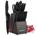 15-Piece Color-Coded Kitchen Knife Set