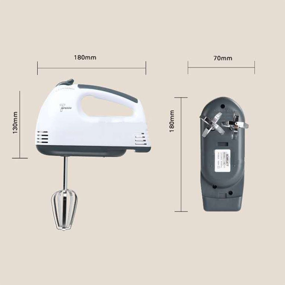 Multifunctional 7 Speed Mini Mixer Electric Food Blender Handheld Mixer Egg Beater Automatic Cream Food Cake Baking Dough Mixer