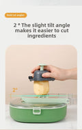 Oval-Shaped Vegetable Cutter - Ergonomic Kitchen Tool for Precise Slicing, Safe & Comfortable Grip