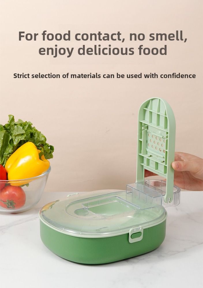 Oval-Shaped Vegetable Cutter - Ergonomic Kitchen Tool for Precise Slicing, Safe & Comfortable Grip