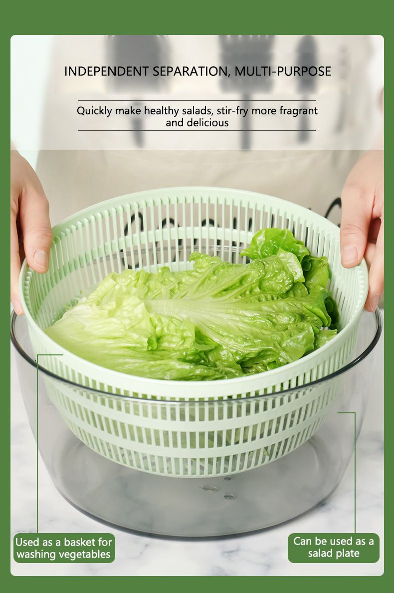 Vegetable Fruit Dehydrator Salad Useful Multifunctional Household Quickly Dryer Basket Shake Plastic Kitchen Tool Spinner
