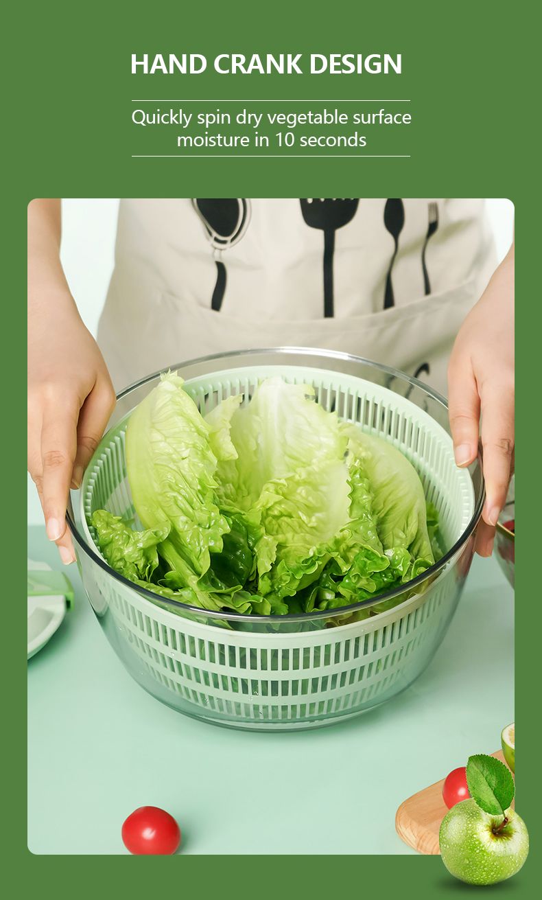 Vegetable Fruit Dehydrator Salad Useful Multifunctional Household Quickly Dryer Basket Shake Plastic Kitchen Tool Spinner