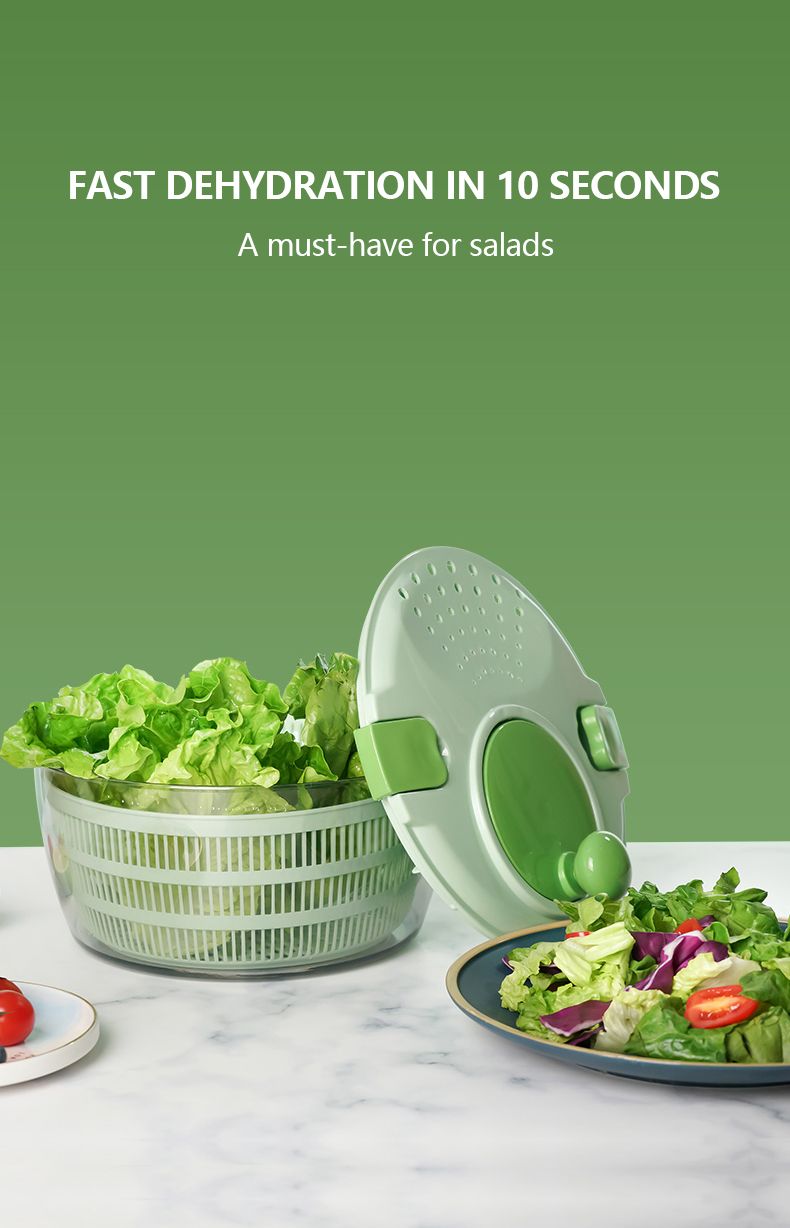 Vegetable Fruit Dehydrator Salad Useful Multifunctional Household Quickly Dryer Basket Shake Plastic Kitchen Tool Spinner