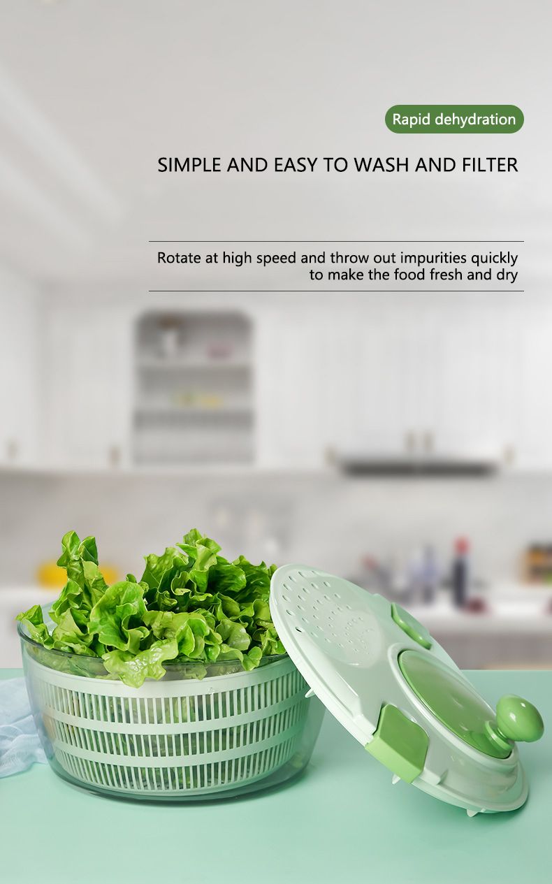Vegetable Fruit Dehydrator Salad Useful Multifunctional Household Quickly Dryer Basket Shake Plastic Kitchen Tool Spinner
