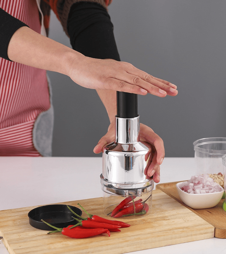 Vegetable Fruit Salad Onion Garlic Food Hand Chopper Cutter Slicer Peeler Dicer