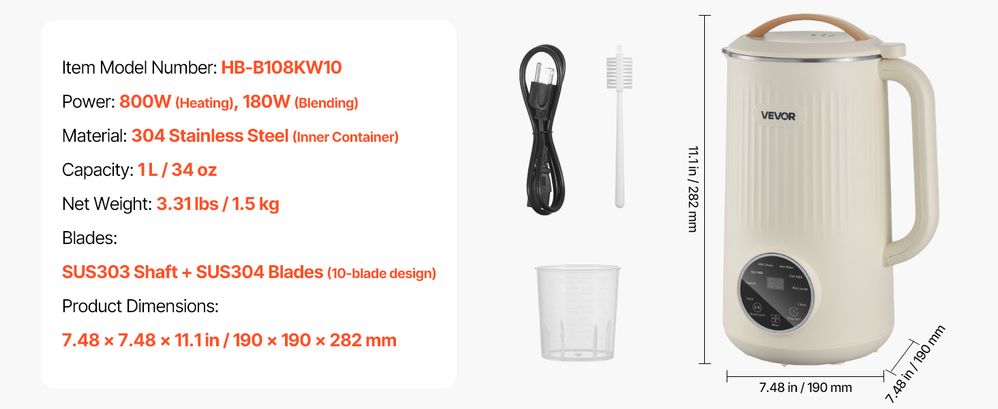 8-in-1 Nut Milk Maker