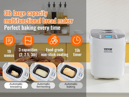 3lb Large Capacity Multifunctional Bread Maker
