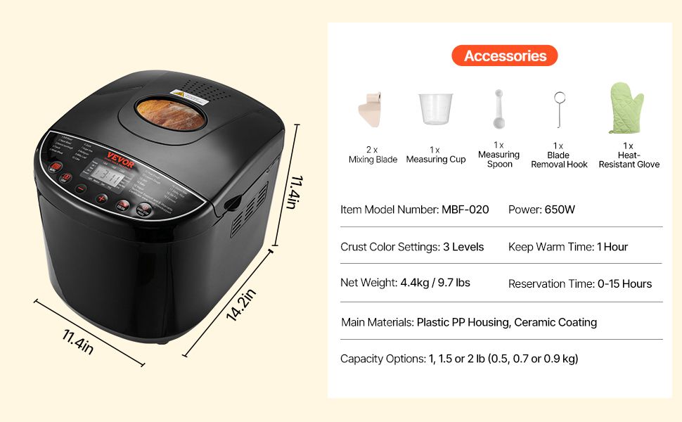 Multi-functional Fully Automatic Bread Maker
